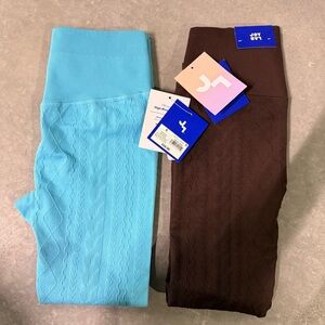 JoyLab NWT High Rise 7/8 Seamless Ribbed Leggings Bundle Athleisure‎ Yoga Pants
